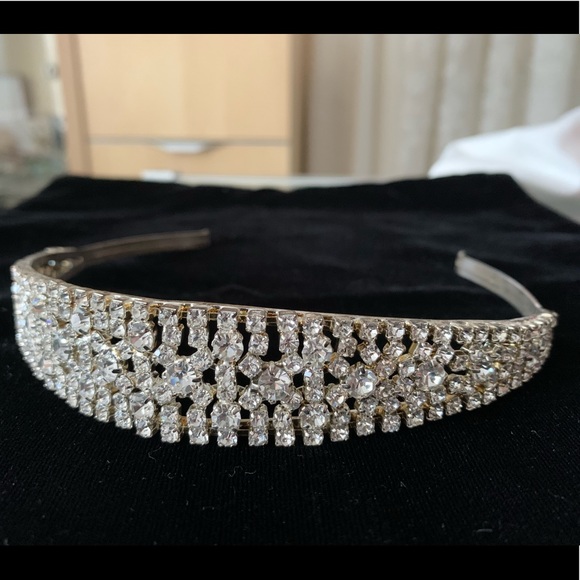 🆕🔥Very Sparkly Crystals Thick Crown Headband - Picture 3 of 8